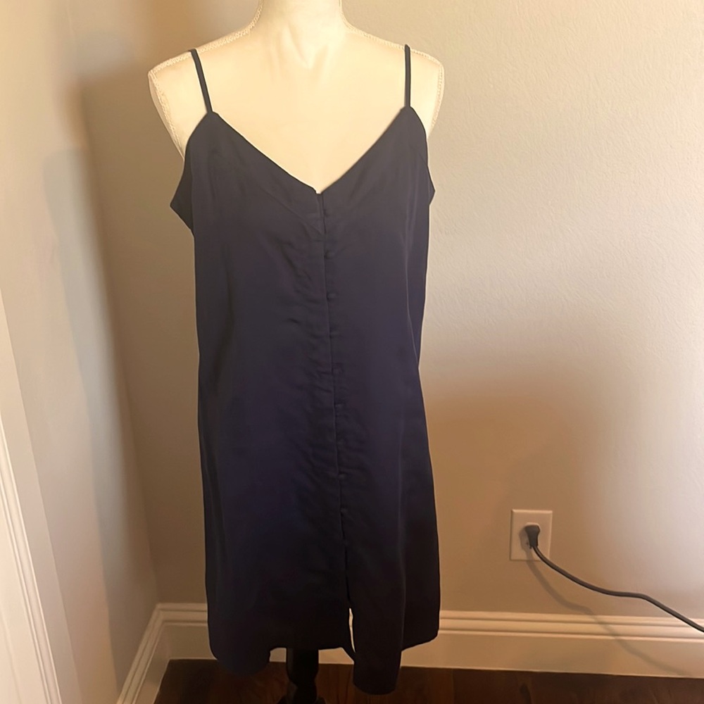 Vince Camuto navy sun dress size M